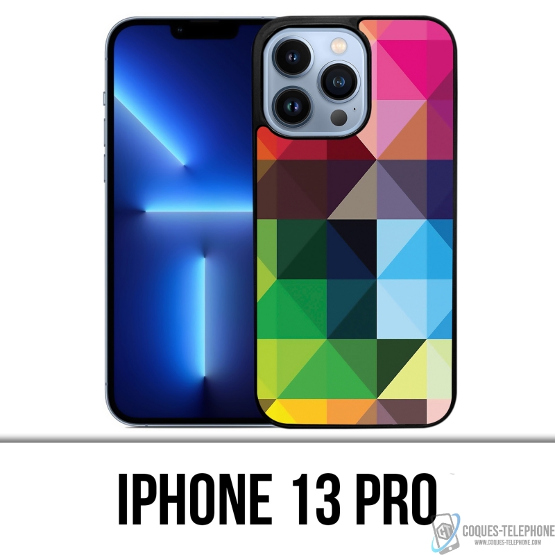 Coque iPhone 13 Pro - Cubes Multicolores