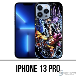 Coque iPhone 13 Pro - Dragon Ball Goku Vs Beerus