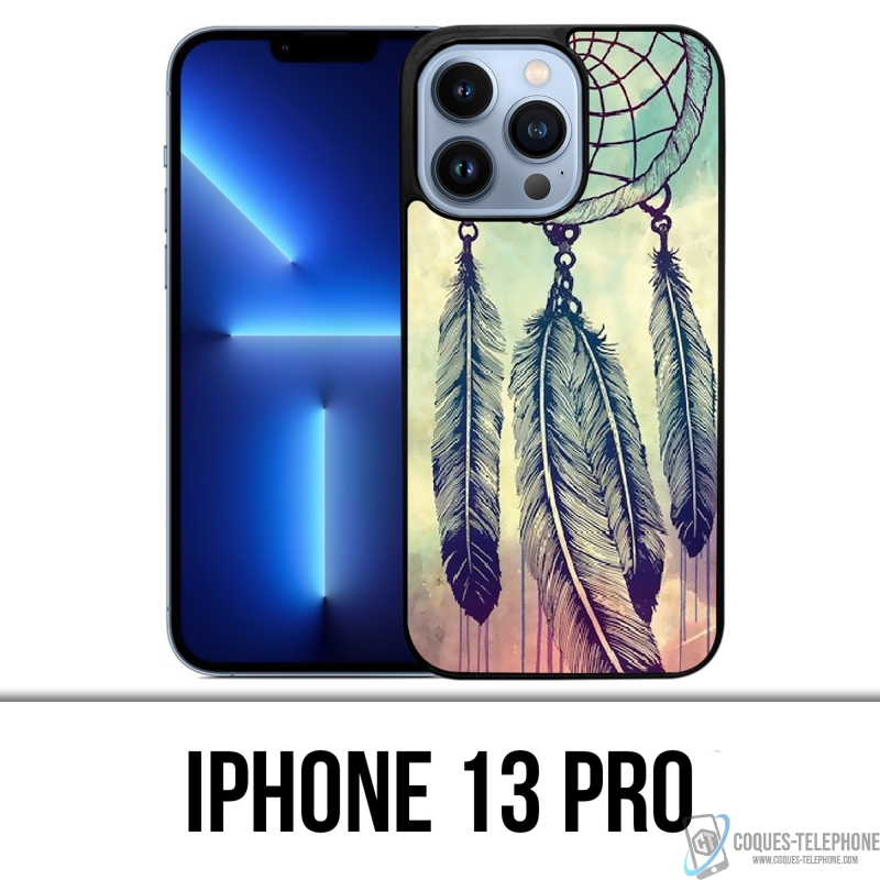 Custodia per iPhone 13 Pro - Feathers Dreamcatcher