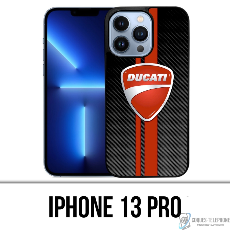 Coque iPhone 13 Pro - Ducati Carbon