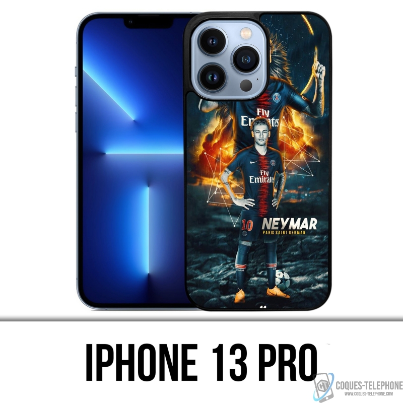 Coque iPhone 13 Pro - Football Psg Neymar Victoire