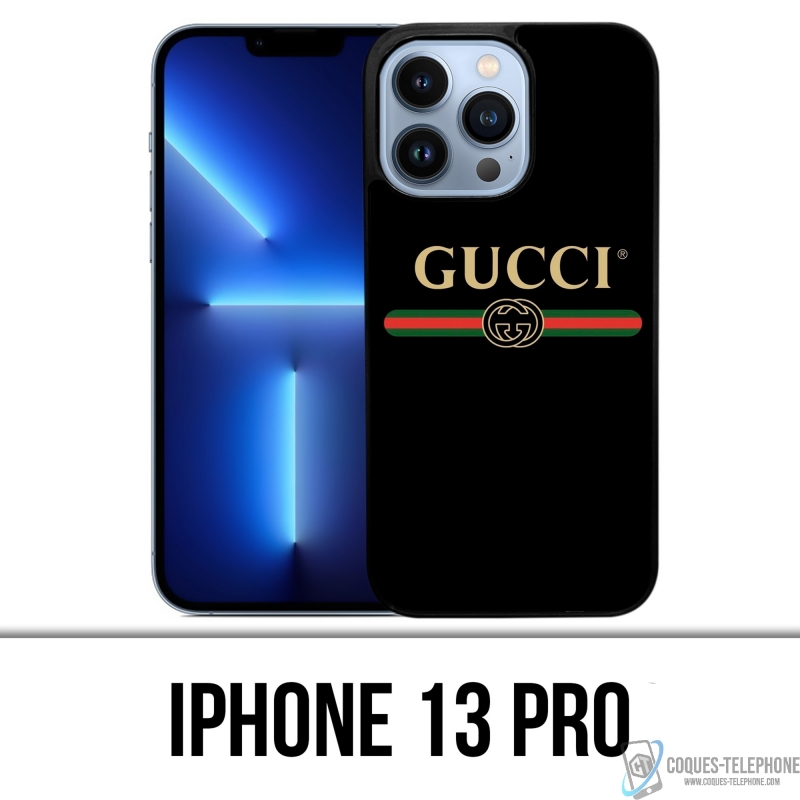 Coque iPhone 13 Pro - Gucci Logo Belt