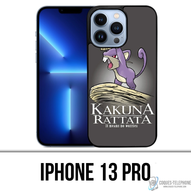 Coque iPhone 13 Pro - Hakuna Rattata Pokémon Roi Lion