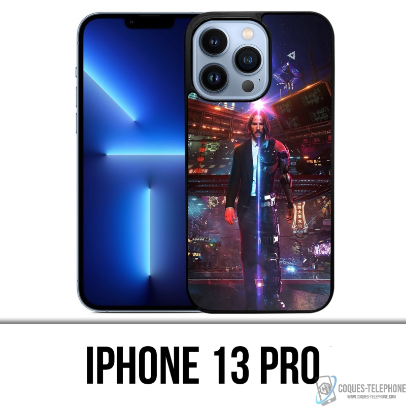 Coque iPhone 13 Pro - John Wick X Cyberpunk