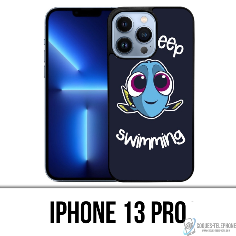 Coque iPhone 13 Pro - Just Keep Swimming