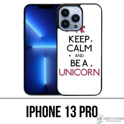 Cover iPhone 13 Pro - Keep Calm Unicorn Unicorn
