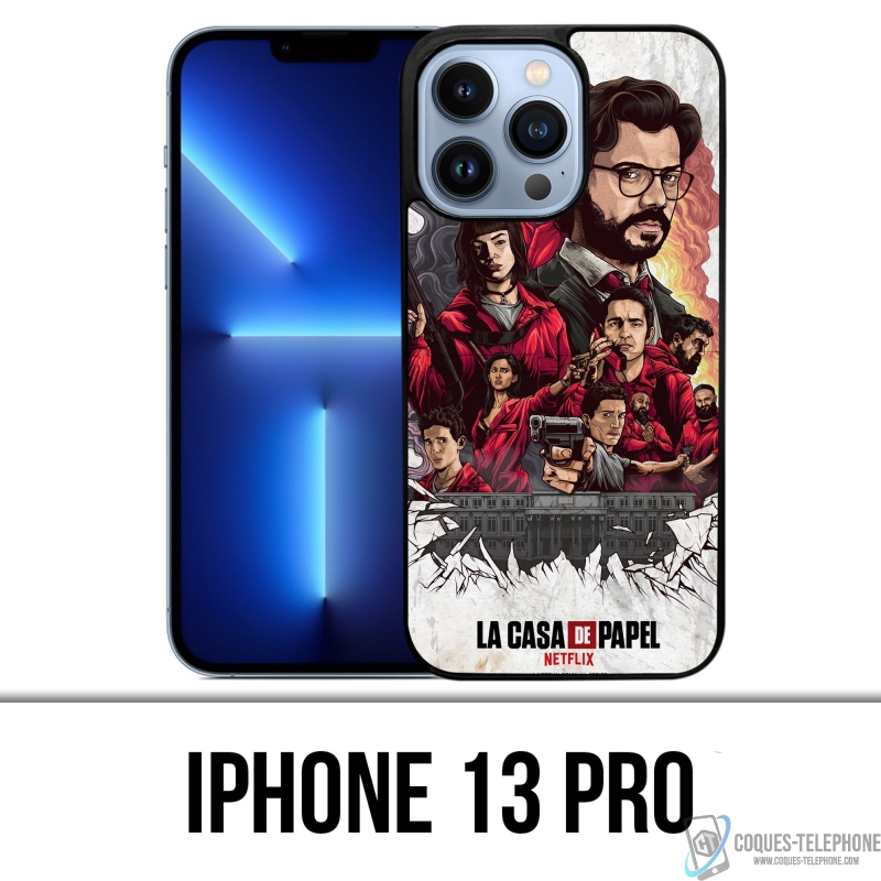 Coque iPhone 13 Pro - La Casa De Papel - Comics Paint