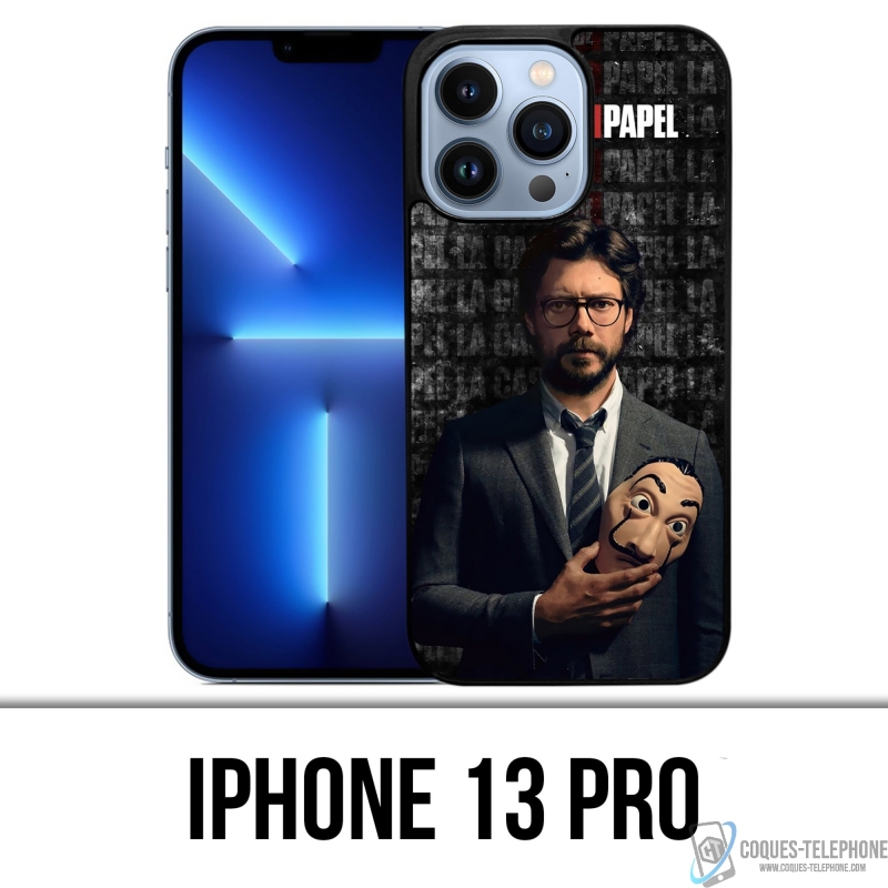 Coque iPhone 13 Pro - La Casa De Papel - Professeur Masque