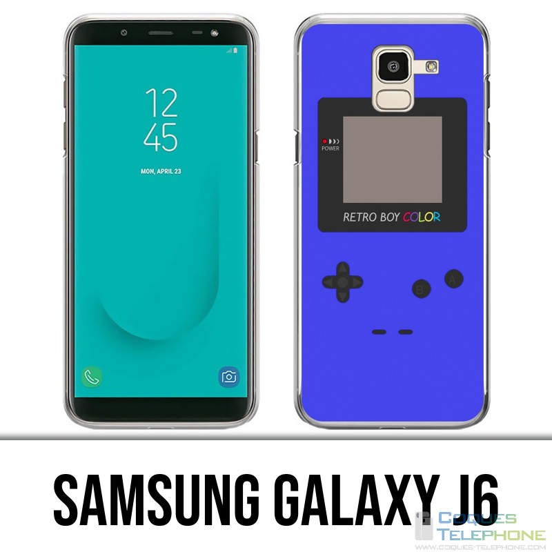 Samsung Galaxy J6 Hülle - Game Boy Farbe Blau