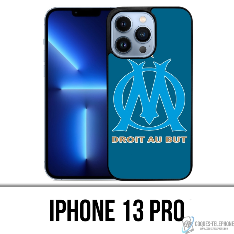 IPhone 13 Pro Case - Om Marseille Logo Großer Blauer Hintergrund