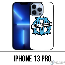 Coque iPhone 13 Pro - Logo Om Marseille Droit Au But