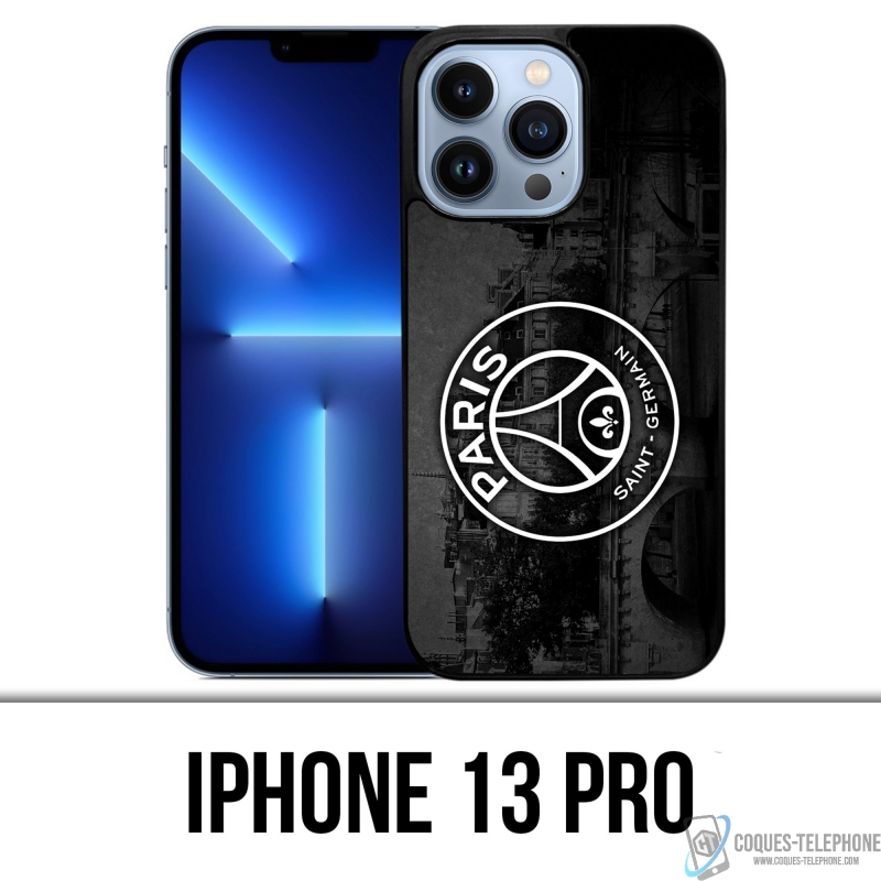 Coque iPhone 13 Pro - Logo Psg Fond Black