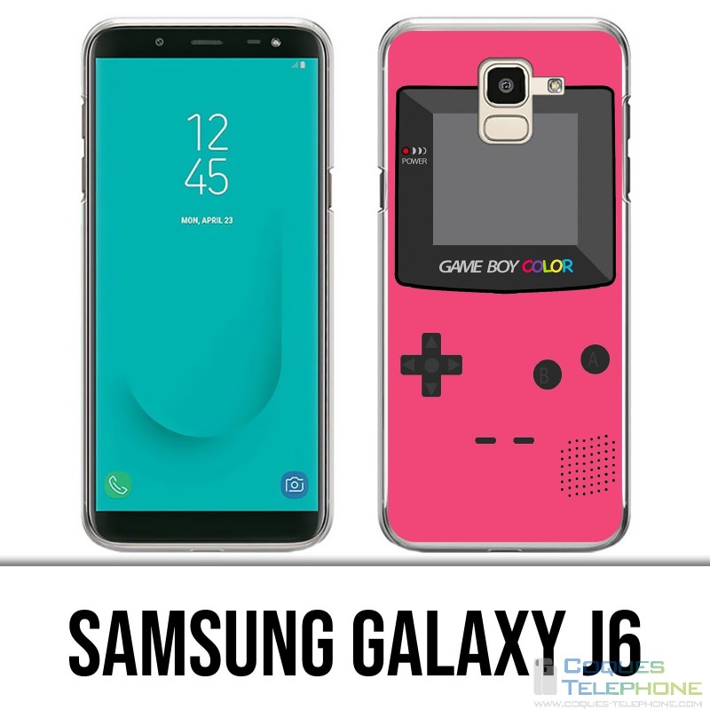 Samsung Galaxy J6 Hülle - Game Boy Farbe Pink