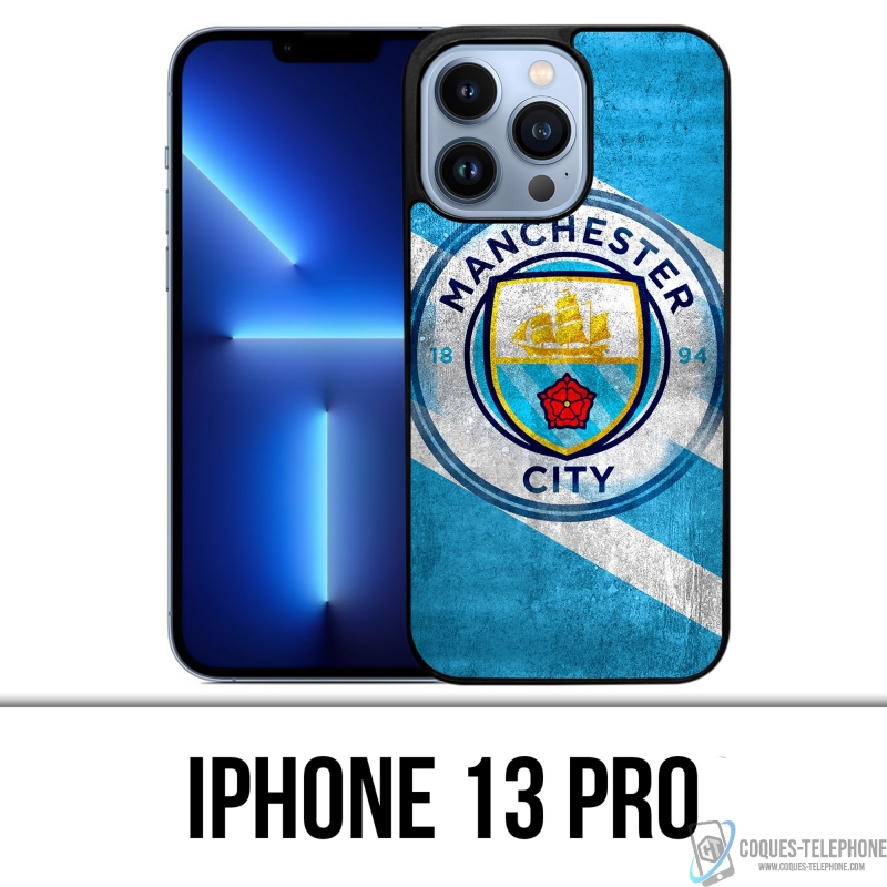 Coque iPhone 13 Pro - Manchester Football Grunge