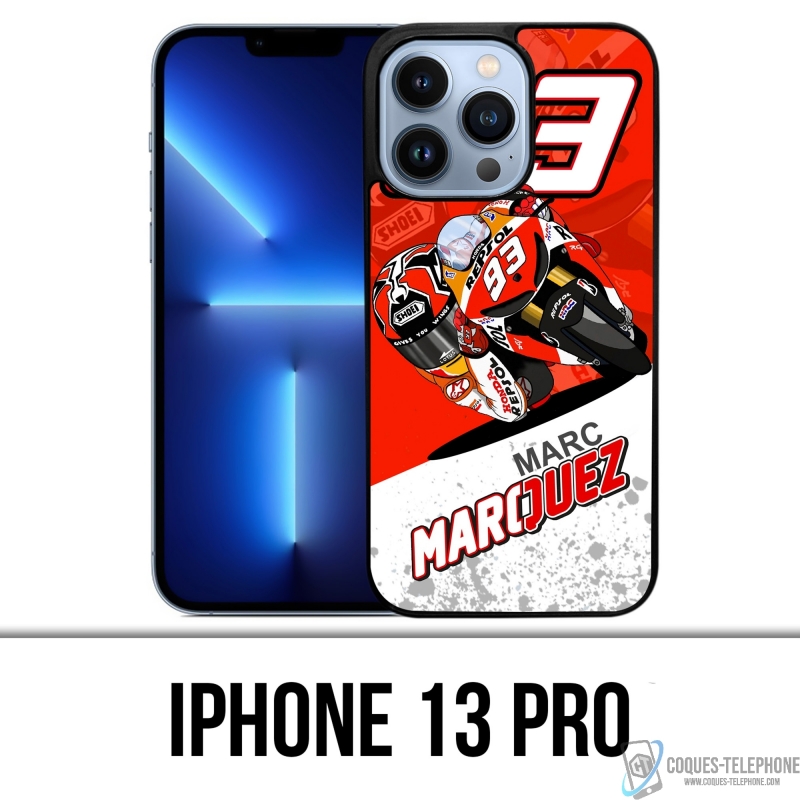 Coque iPhone 13 Pro - Marquez Cartoon