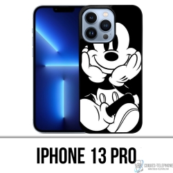 Funda para iPhone 13 Pro - Mickey blanco y negro