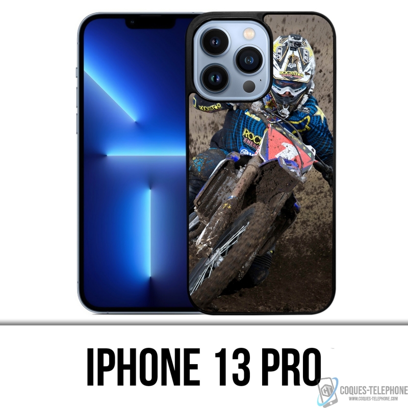 Coque iPhone 13 Pro - Motocross Boue