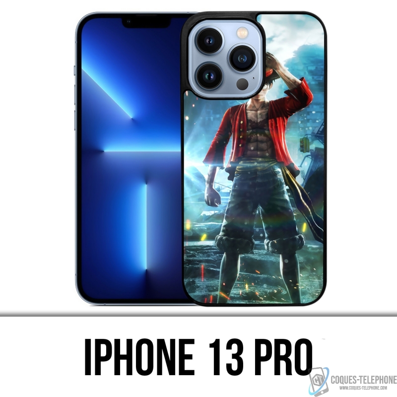 Coque iPhone 13 Pro - One Piece Luffy Jump Force