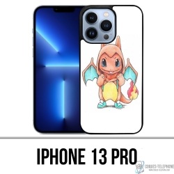 Coque iPhone 13 Pro - Pokemon Bébé Salameche