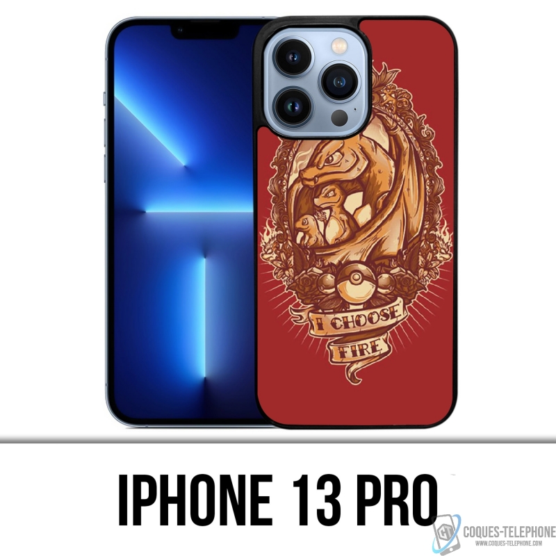 Funda para iPhone 13 Pro - Pokémon Fire