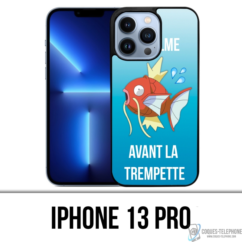 Coque iPhone 13 Pro - Pokémon Le Calme Avant La Trempette Magicarpe