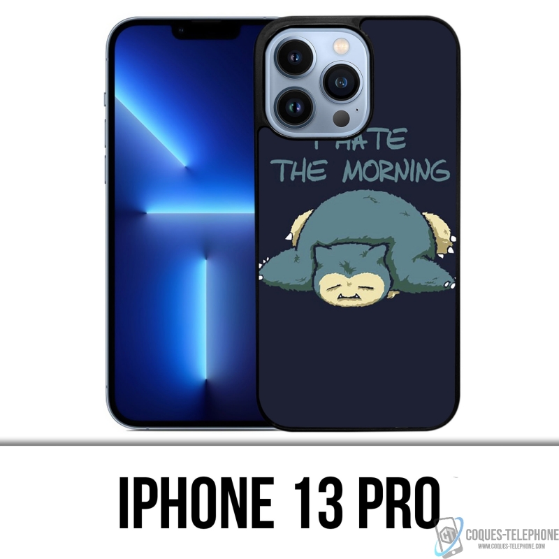 Cover iPhone 13 Pro - Pokémon Snorlax Hate Morning