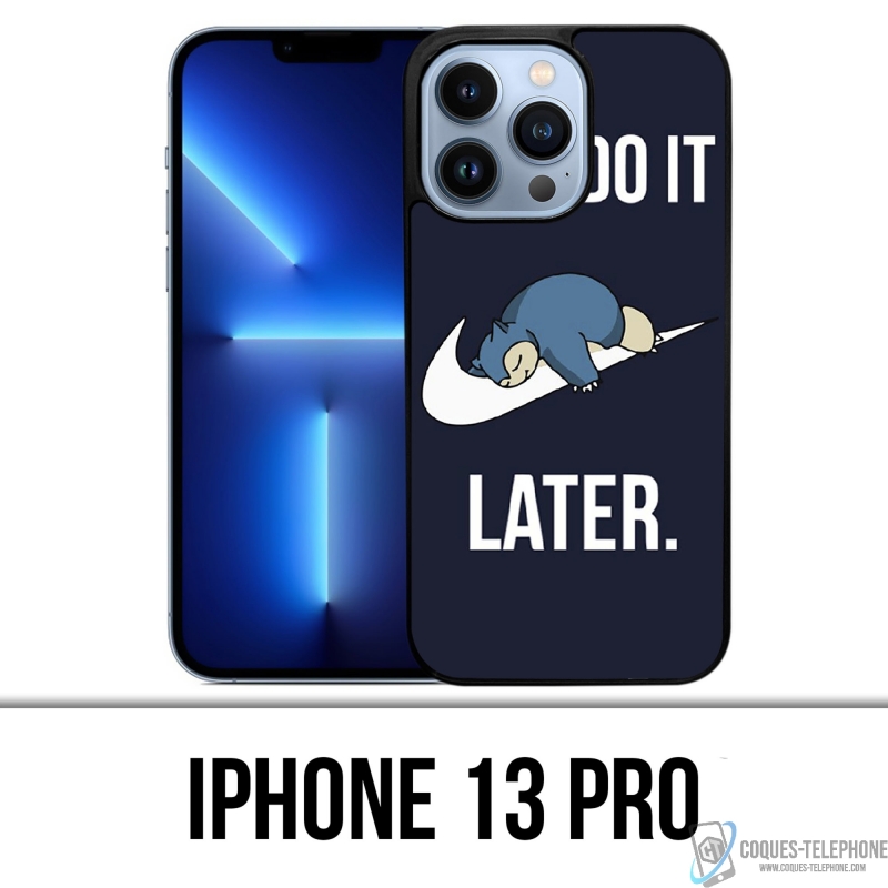 IPhone 13 Pro case - Pokémon Snorlax Just Do It Later