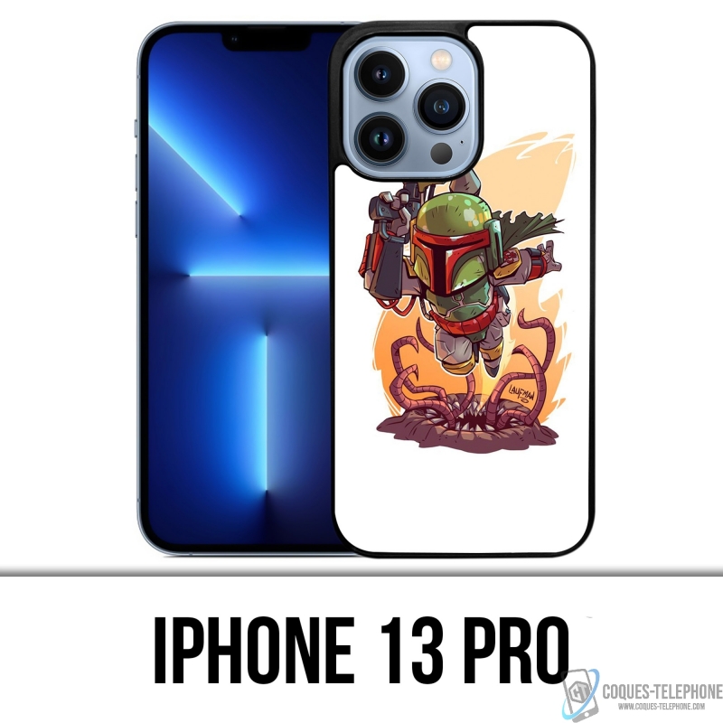 Cover iPhone 13 Pro - Star Wars Boba Fett Cartoon