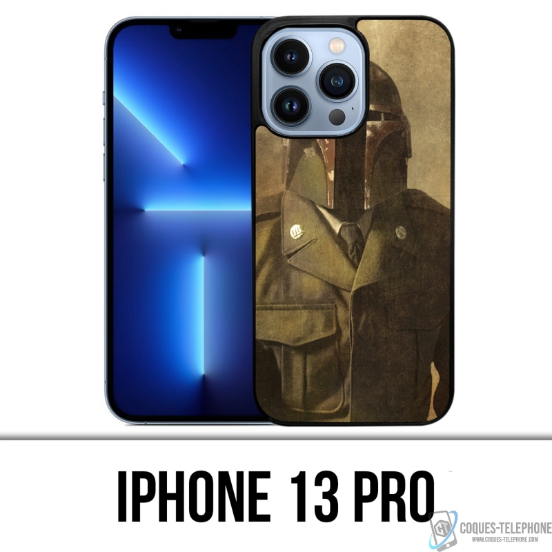 Coque iPhone 13 Pro - Star Wars Vintage Boba Fett