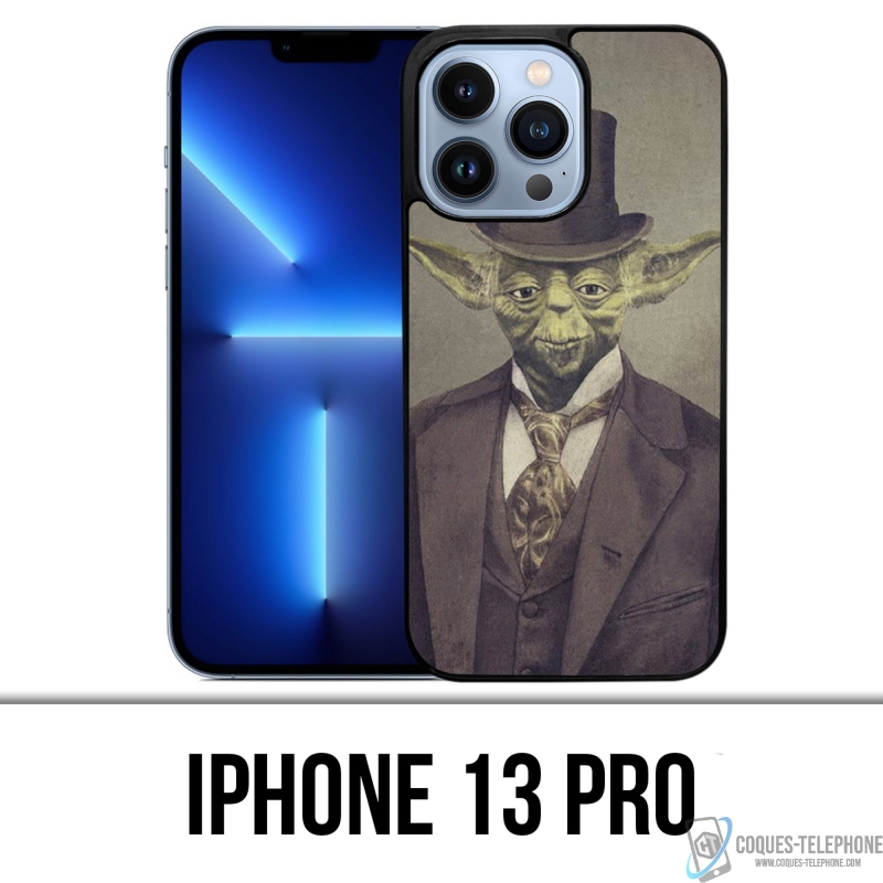 Coque iPhone 13 Pro - Star Wars Vintage Yoda