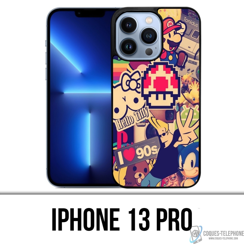 IPhone 13 Pro case - Vintage 90S Stickers