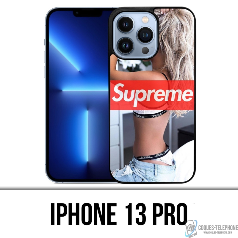 Coque iPhone 13 Pro - Supreme Girl Dos