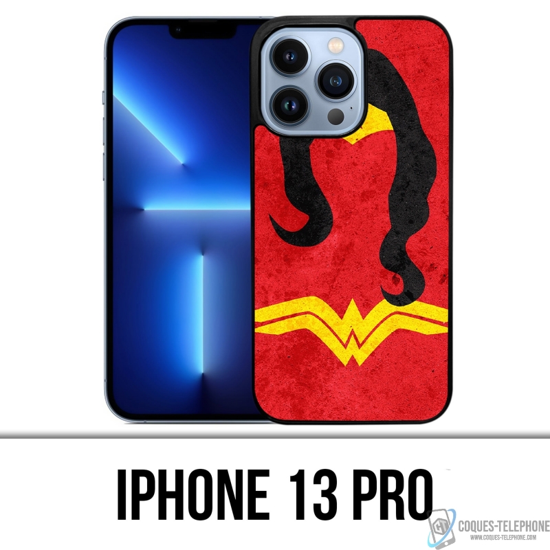 Coque iPhone 13 Pro - Wonder Woman Art Design