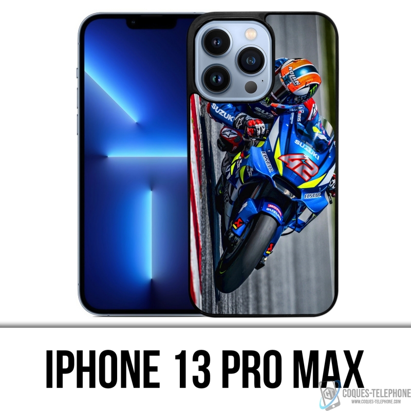 Coque iPhone 13 Pro Max - Alex Rins Suzuki Motogp Pilote