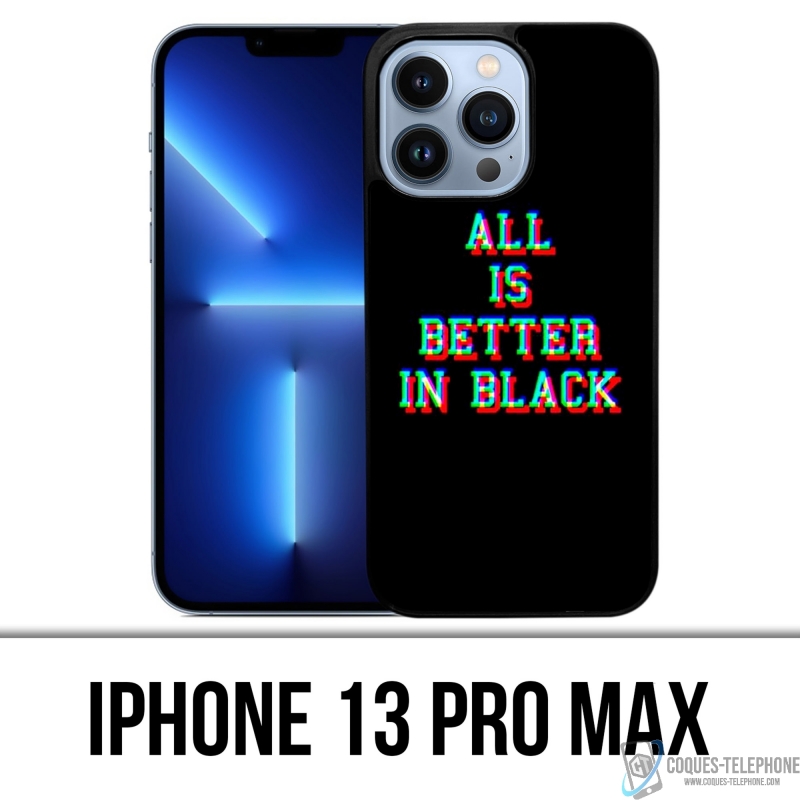 Funda para iPhone 13 Pro Max - Todo es mejor en negro
