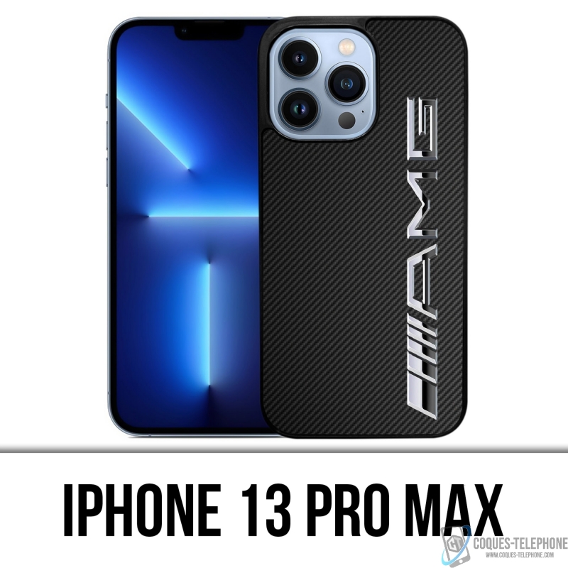 Custodia per iPhone 13 Pro Max - Logo Amg Carbon