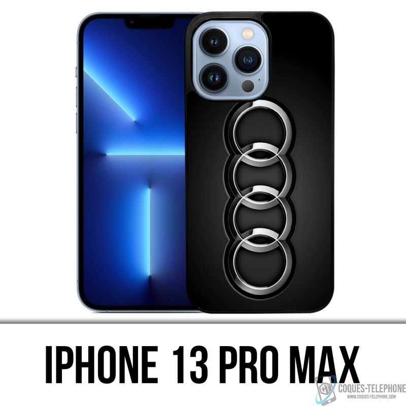 Coque iPhone 13 Pro Max - Audi Logo Métal