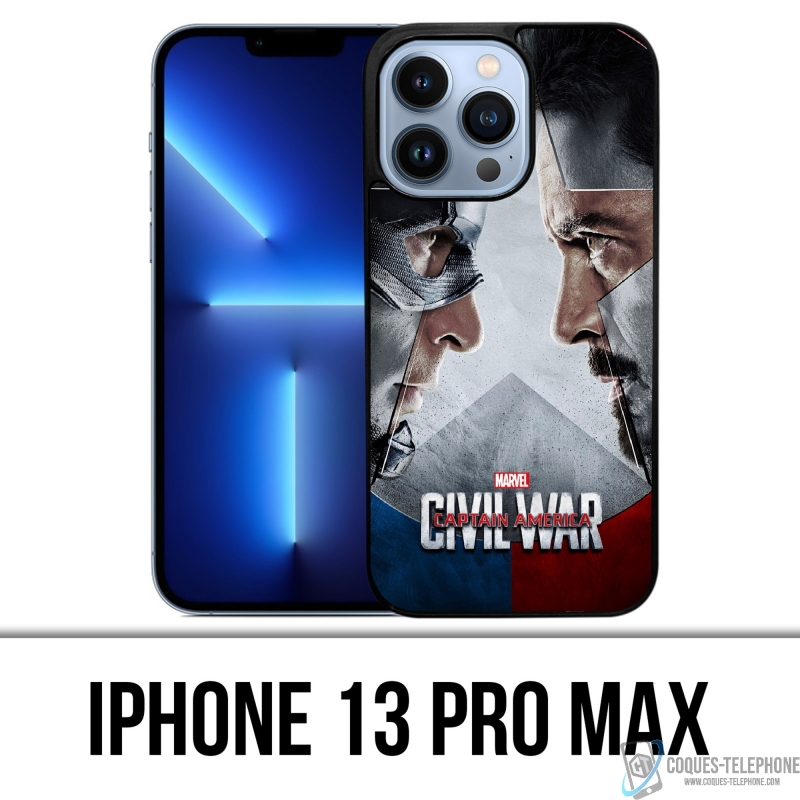 Coque iPhone 13 Pro Max - Avengers Civil War
