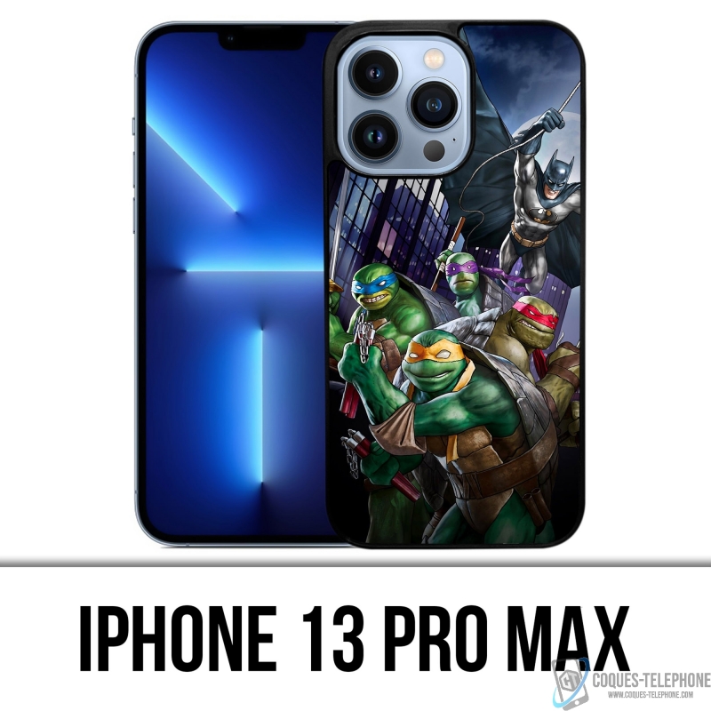 Custodia per iPhone 13 Pro Max - Batman Vs Teenage Mutant Ninja Turtles