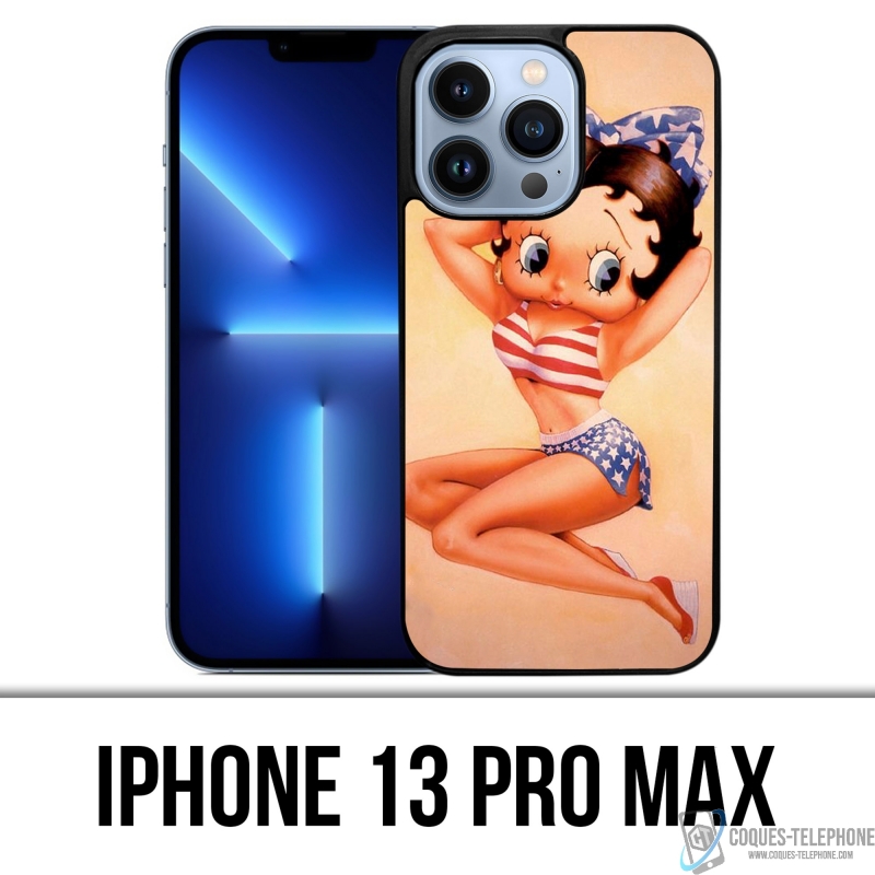 Coque iPhone 13 Pro Max - Betty Boop Vintage