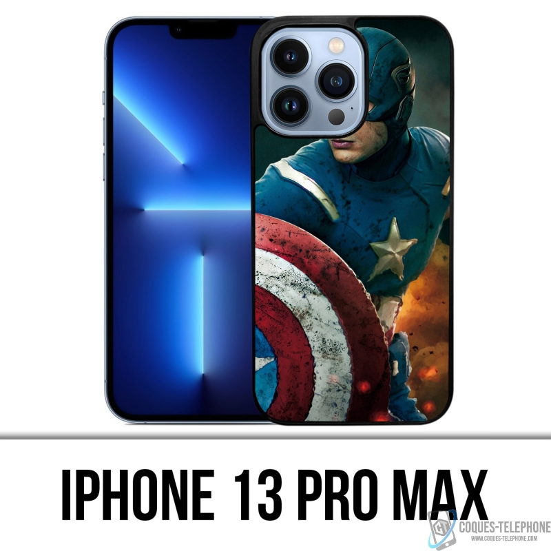 Coque iPhone 13 Pro Max - Captain America Comics Avengers