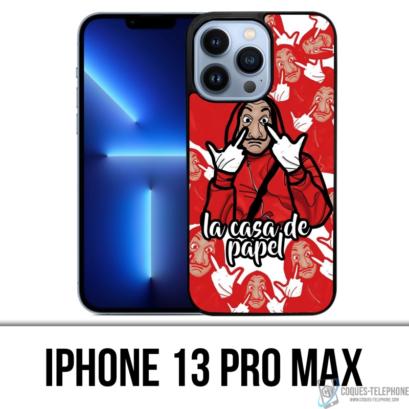 Cover iPhone 13 Pro Max - Casa De Papel - Cartoon