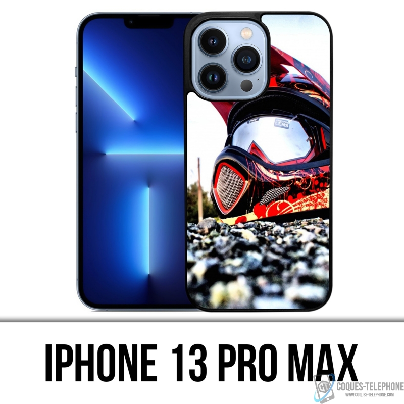Funda para iPhone 13 Pro Max - Casco Moto Cross
