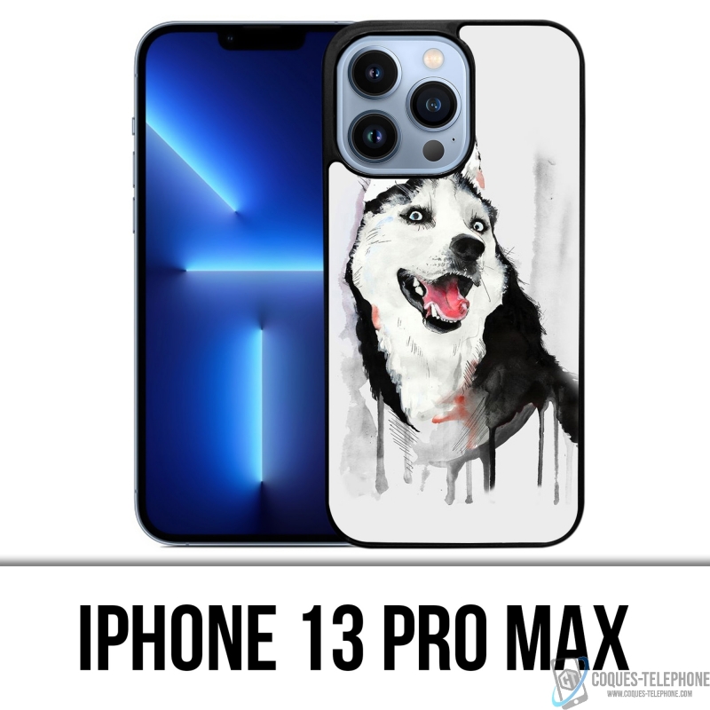 Custodia per iPhone 13 Pro Max - Husky Splash Dog