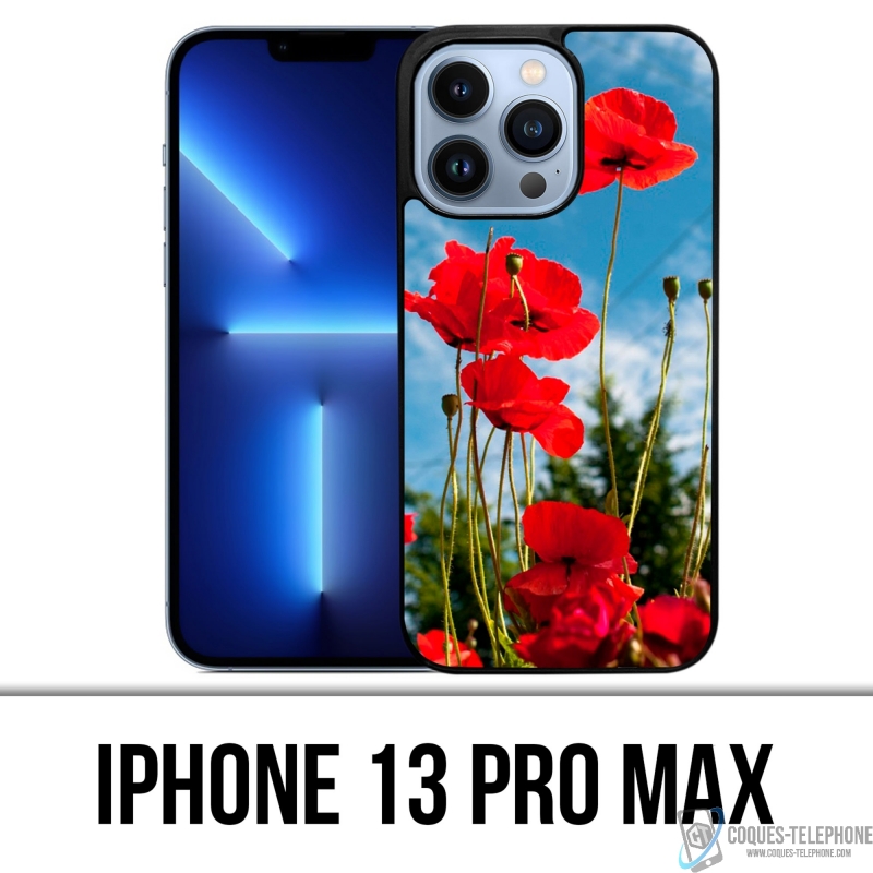 Coque iPhone 13 Pro Max - Coquelicots 1