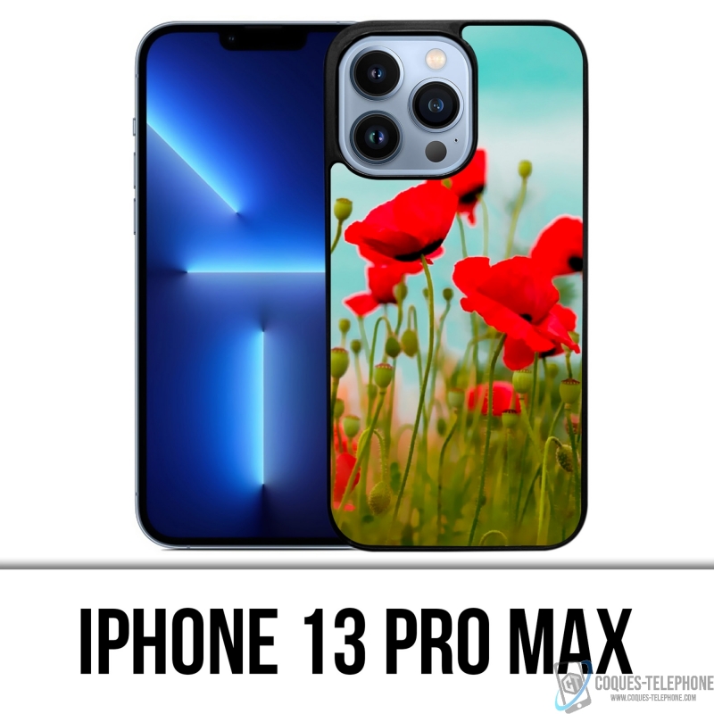 Custodia per iPhone 13 Pro Max - Papaveri 2