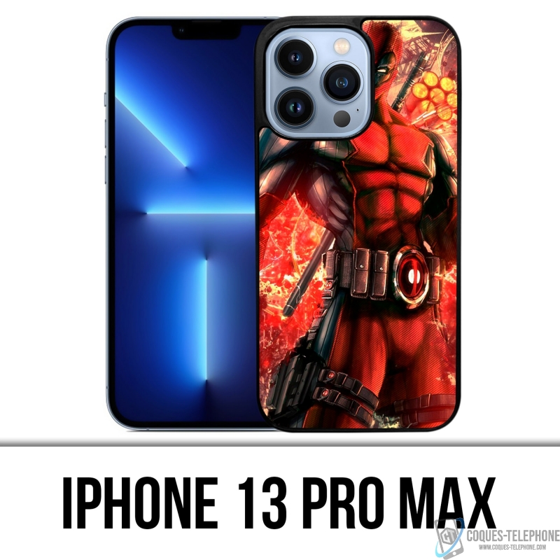 Coque iPhone 13 Pro Max - Deadpool Comic