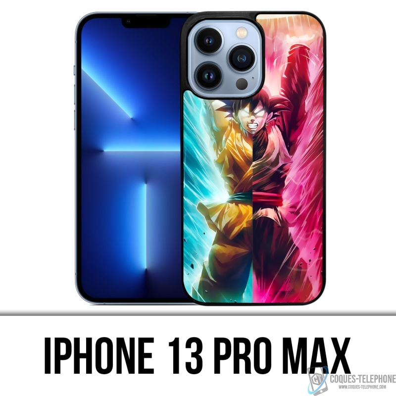 Custodia per iPhone 13 Pro Max - Dragon Ball nera Goku