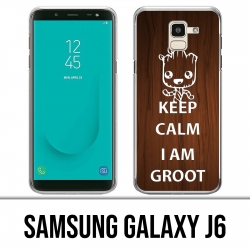 Carcasa Samsung Galaxy J6 - Mantenga la calma Groot