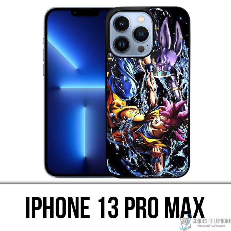 Funda para iPhone 13 Pro Max - Dragon Ball Goku Vs Beerus